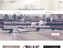 Tablet Screenshot of kendalllegalservices.com